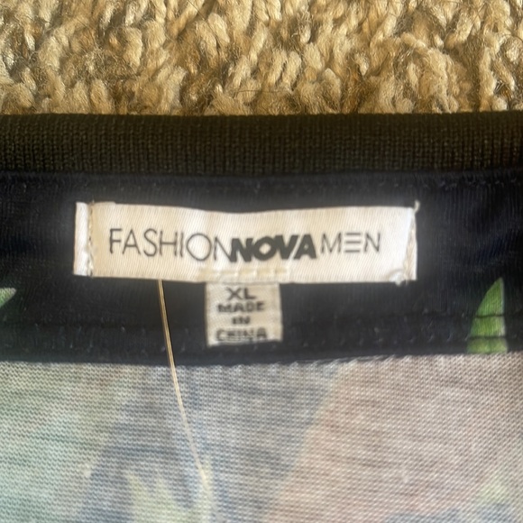 FASHION NOVA MEN FLOAL POLO SHIRT - Picture 3 of 7